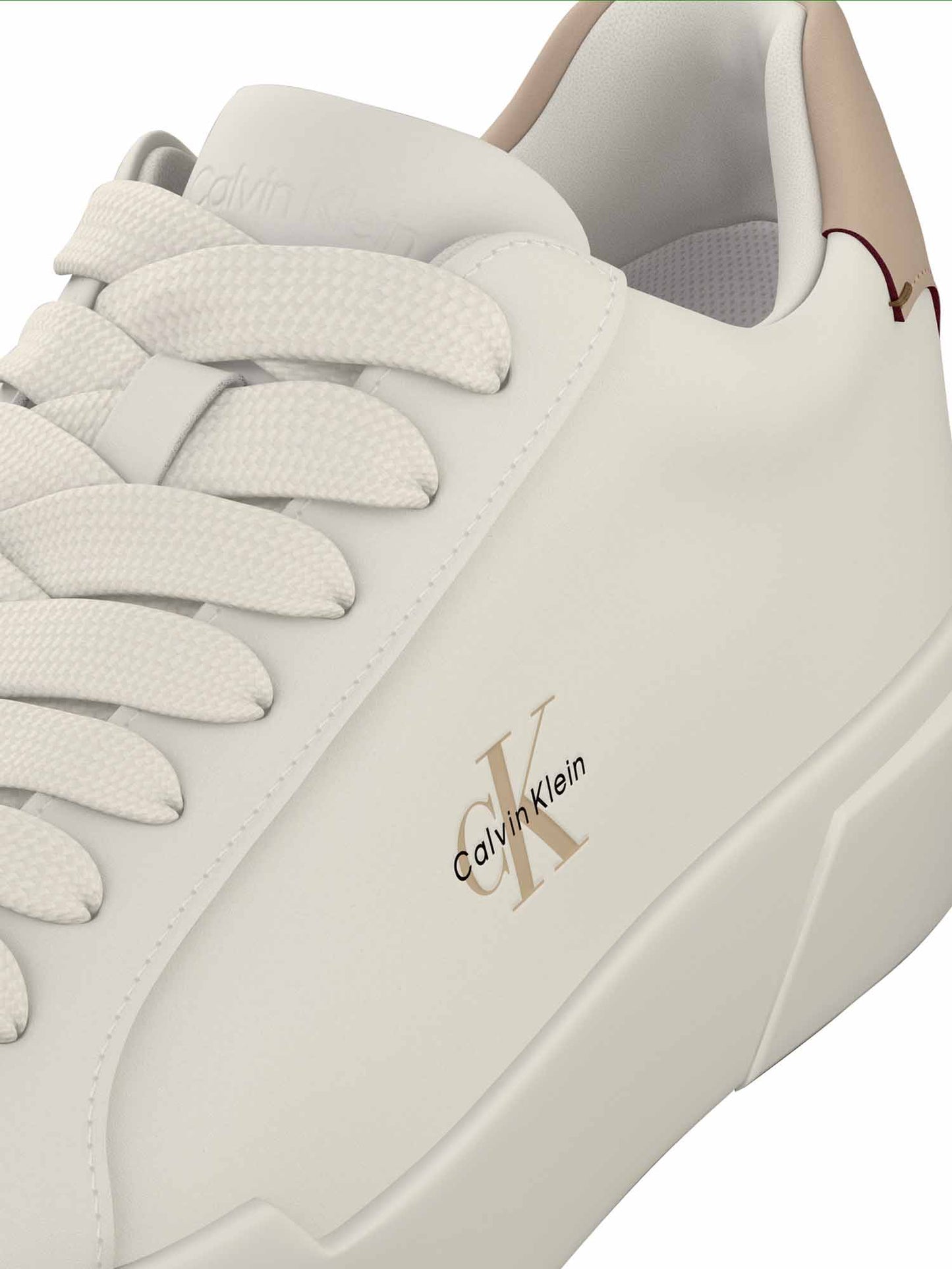 Calvin Klein CK Chunky Cupsole, sneakers da uomo panna
