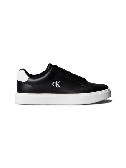 Sneakers Classic Cup Lace da uomo in pelle nera Calvin Klein