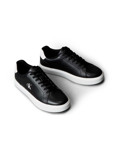 Sneakers Classic Cup Lace da uomo in pelle nera Calvin Klein