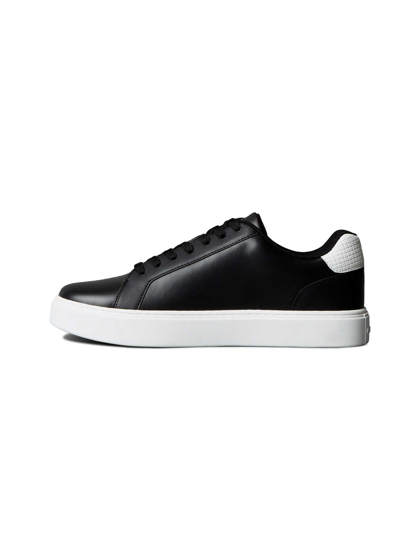 Sneakers Classic Cup Lace da uomo in pelle nera Calvin Klein