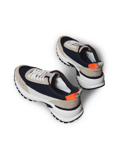 SNEAKERS BLU-BEIGE CALVIN KLEIN HIKE RUNNER DA UOMO