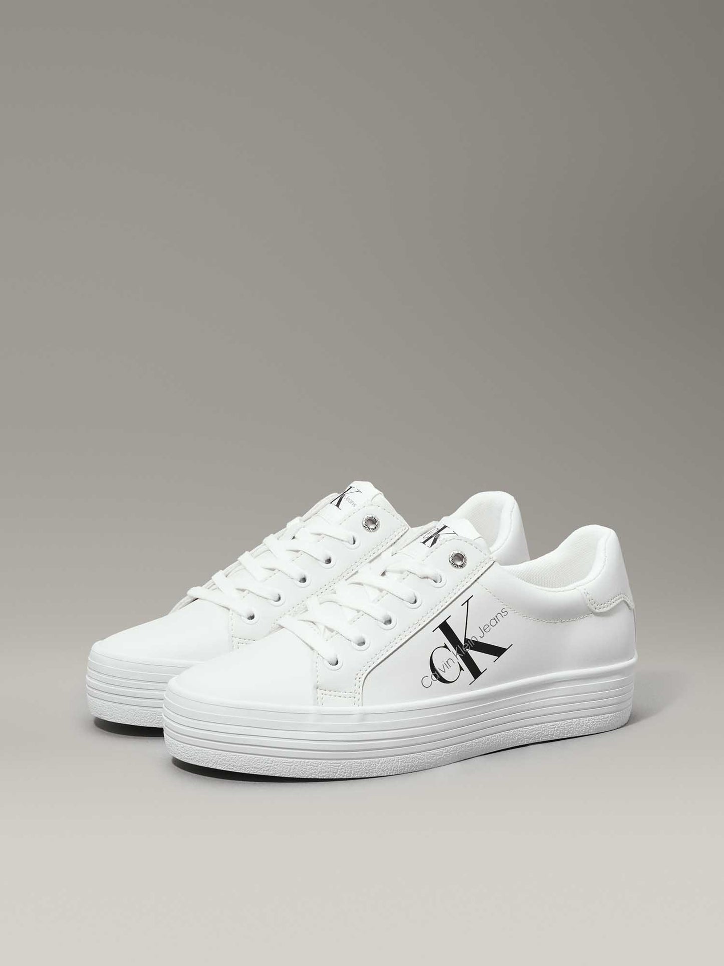 Sneakers Vulc Flatform bianche da donna, Calvin Klein casual