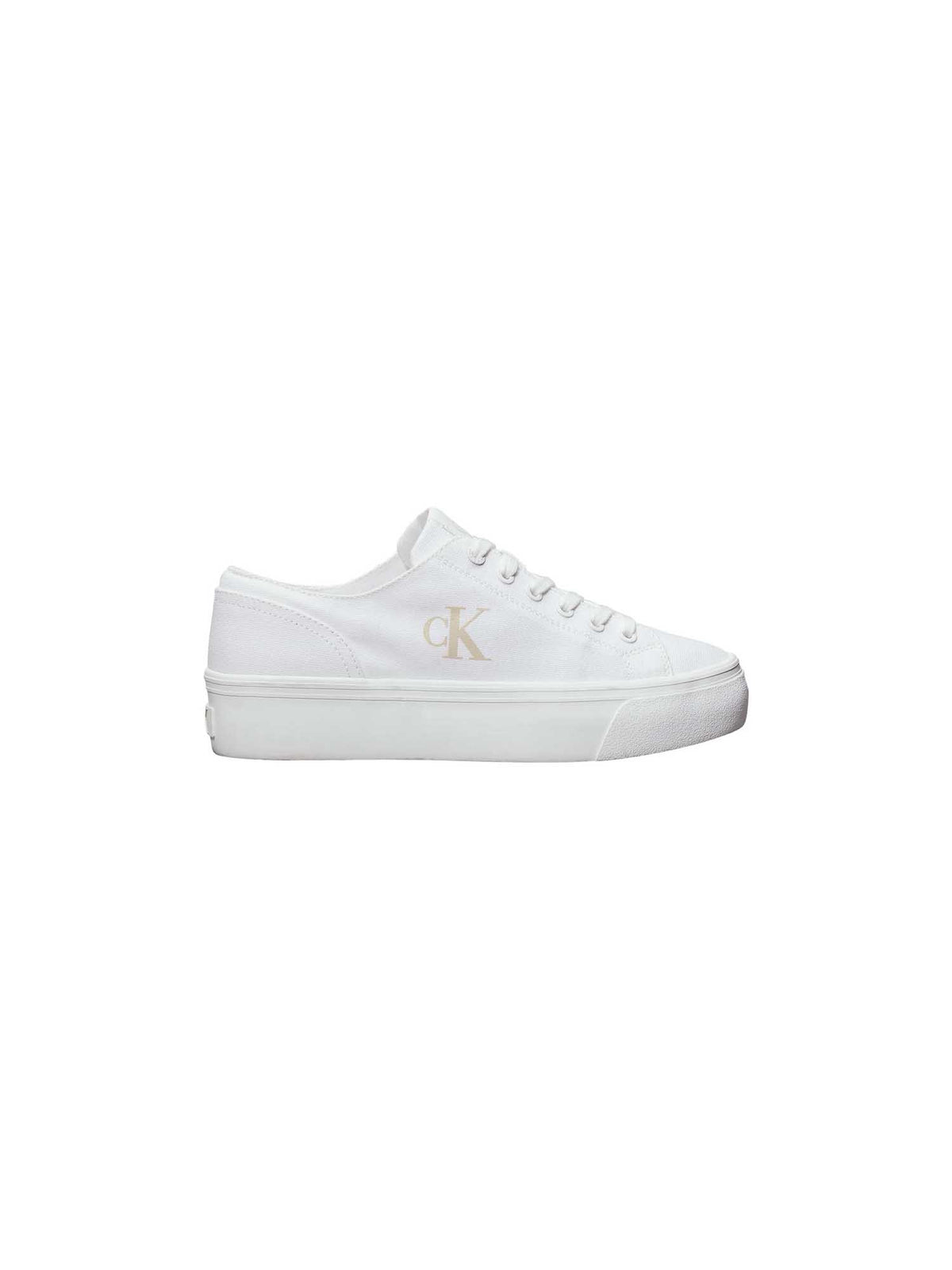 Ck vulc flatform low sneakers da donna bianco
