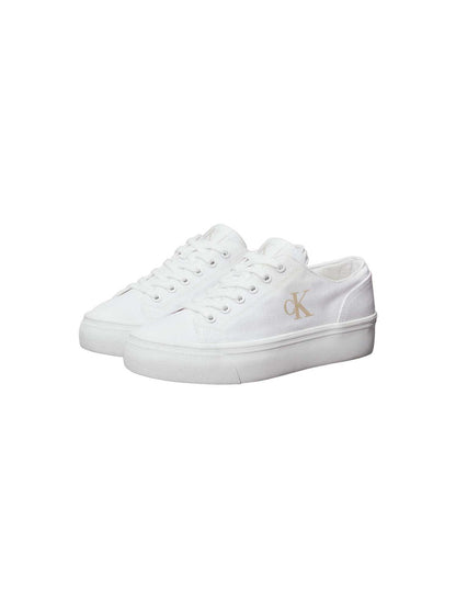 Ck vulc flatform low sneakers da donna bianco