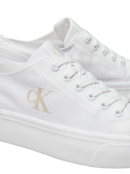 Ck vulc flatform low sneakers da donna bianco