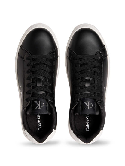 SNEAKERS BOLD FLATF LOW LACE LTH CALVIN KLEIN JEANS DA DONNA NERO