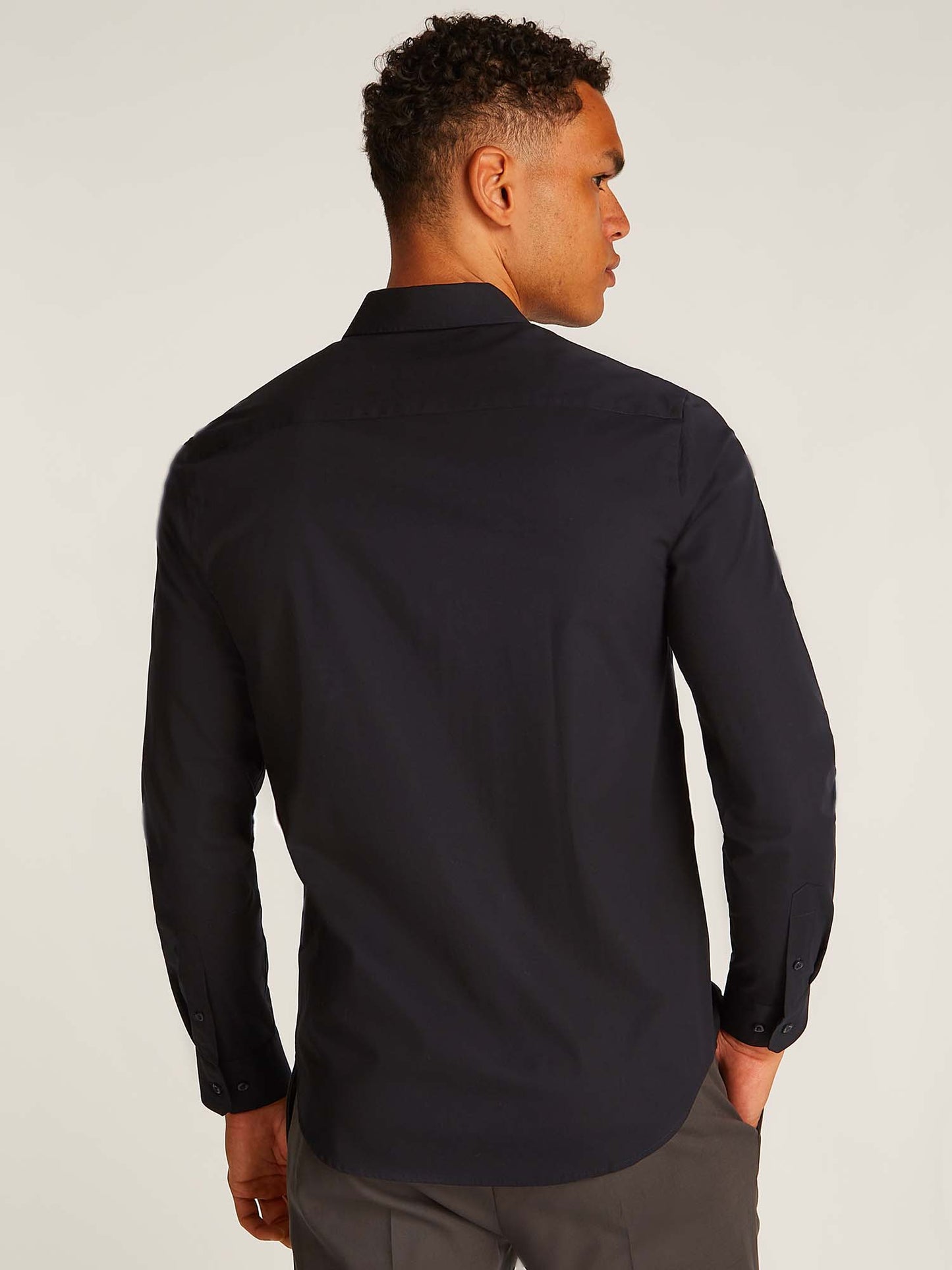 CAMICIA SLIM CALVIN KLEIN JEANS UOMO NERO