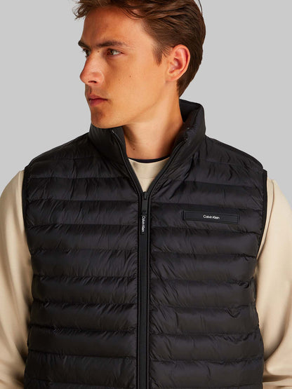 GILET TRAPUNTATO RIPIEGABILE CALVIN KLEIN UOMO NERO
