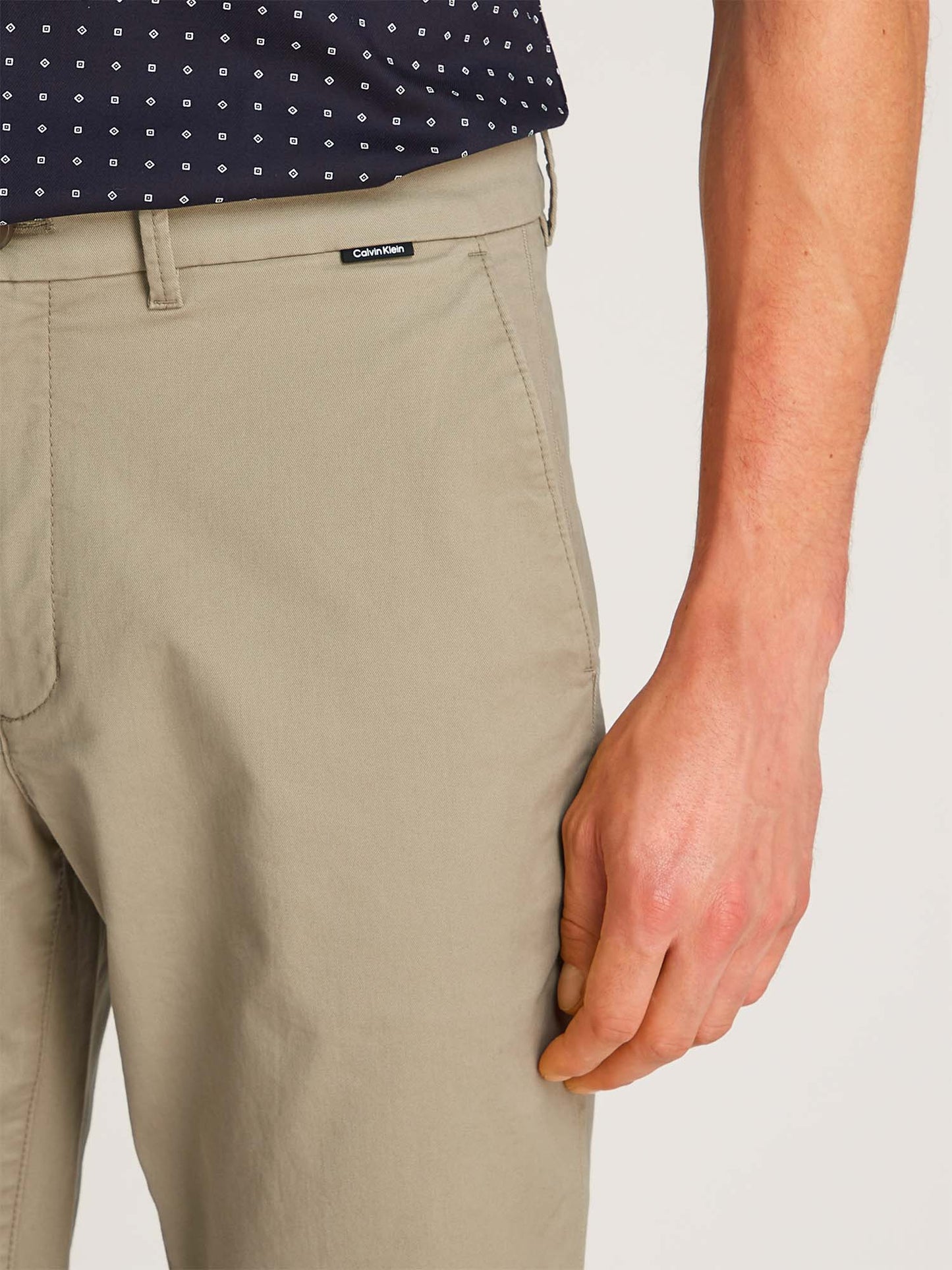 PANTALONE CHINO CALVIN KLEIN UOMO BEIGE