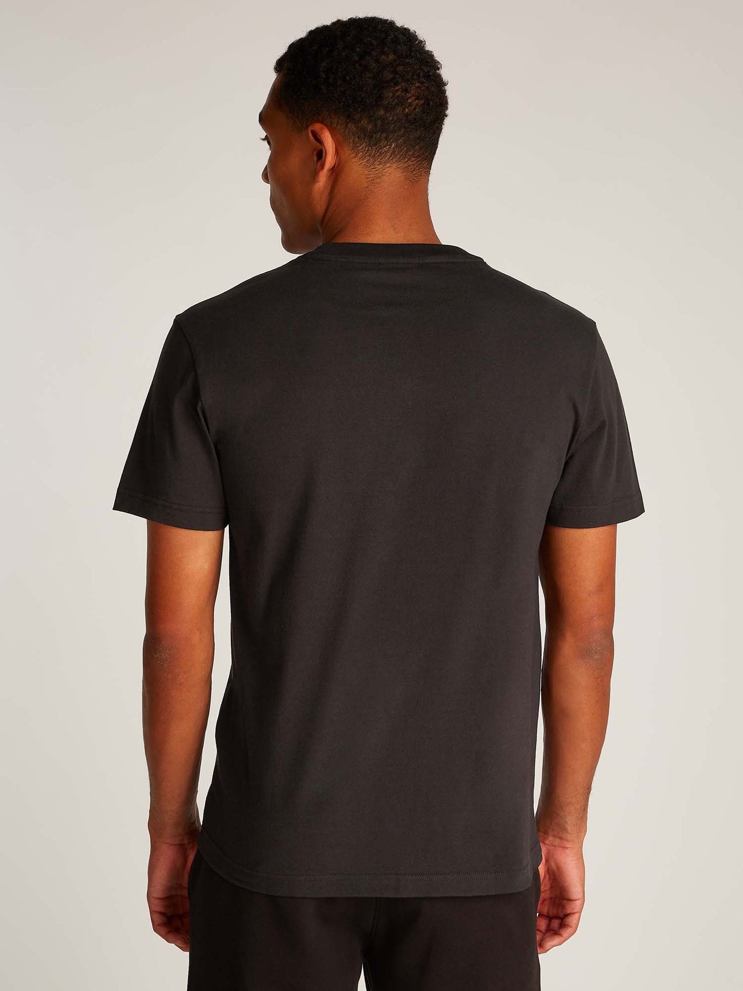 T-SHIRT CHEST BOX LOGO CALVIN KLEIN JEANS UOMO NERO