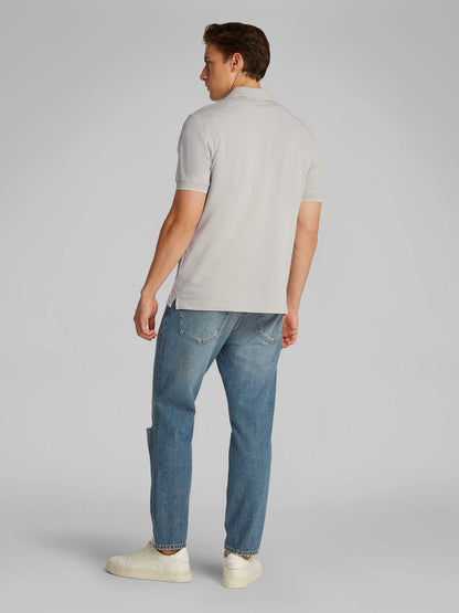 POLO THERMO TECH PIQUE CALVIN KLEIN JEANS UOMO BEIGE