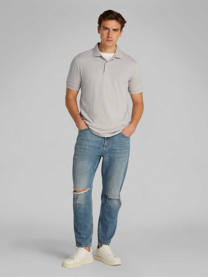 POLO THERMO TECH PIQUE CALVIN KLEIN JEANS UOMO BEIGE
