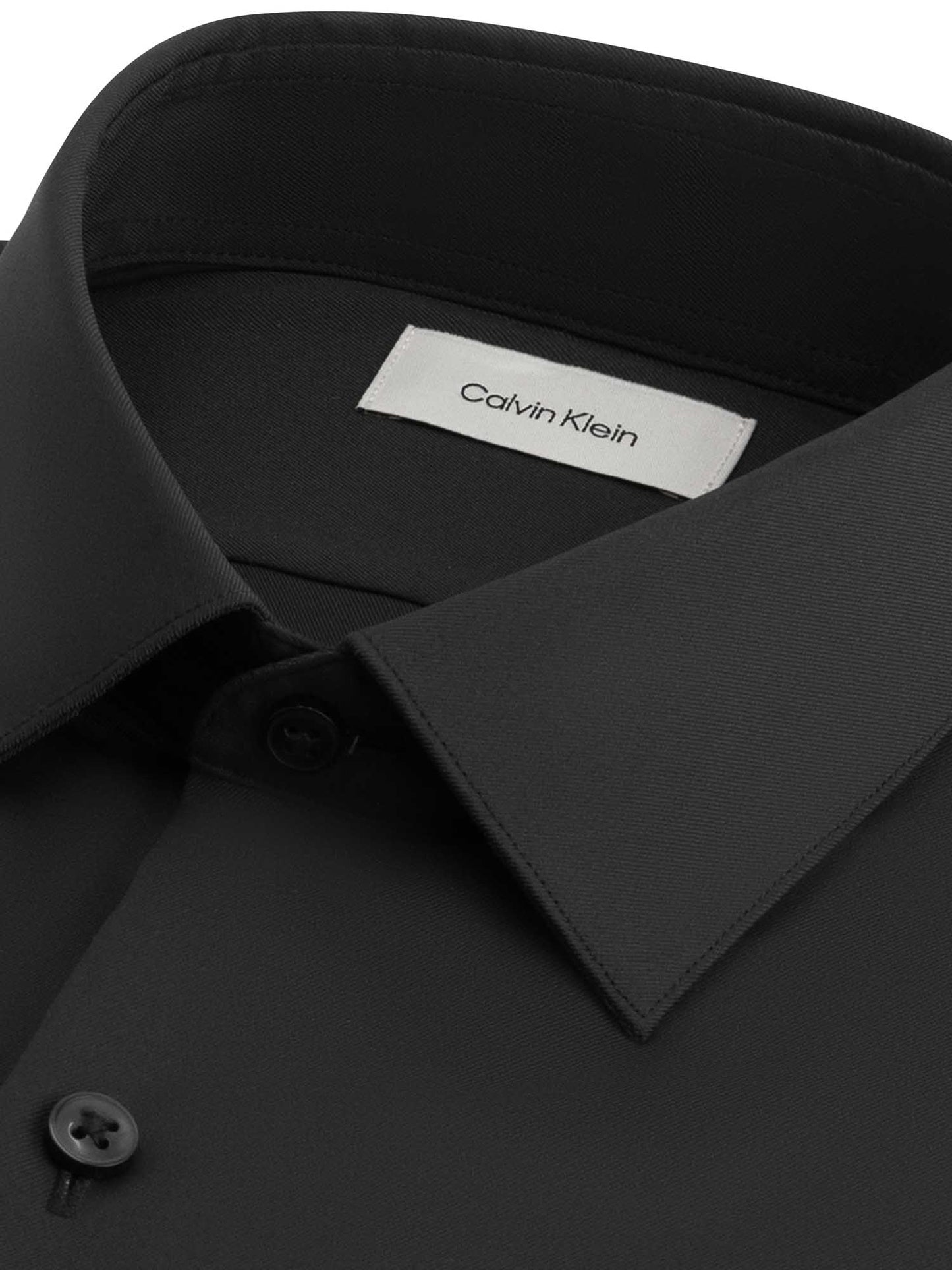 Calvin Klein camicia slim performance nera da uomo