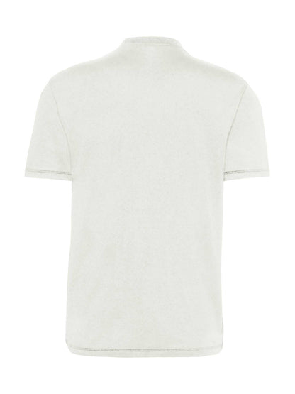 T-shirt bianca Calvin Klein in cotone Pima da uomo dal taglio regolare