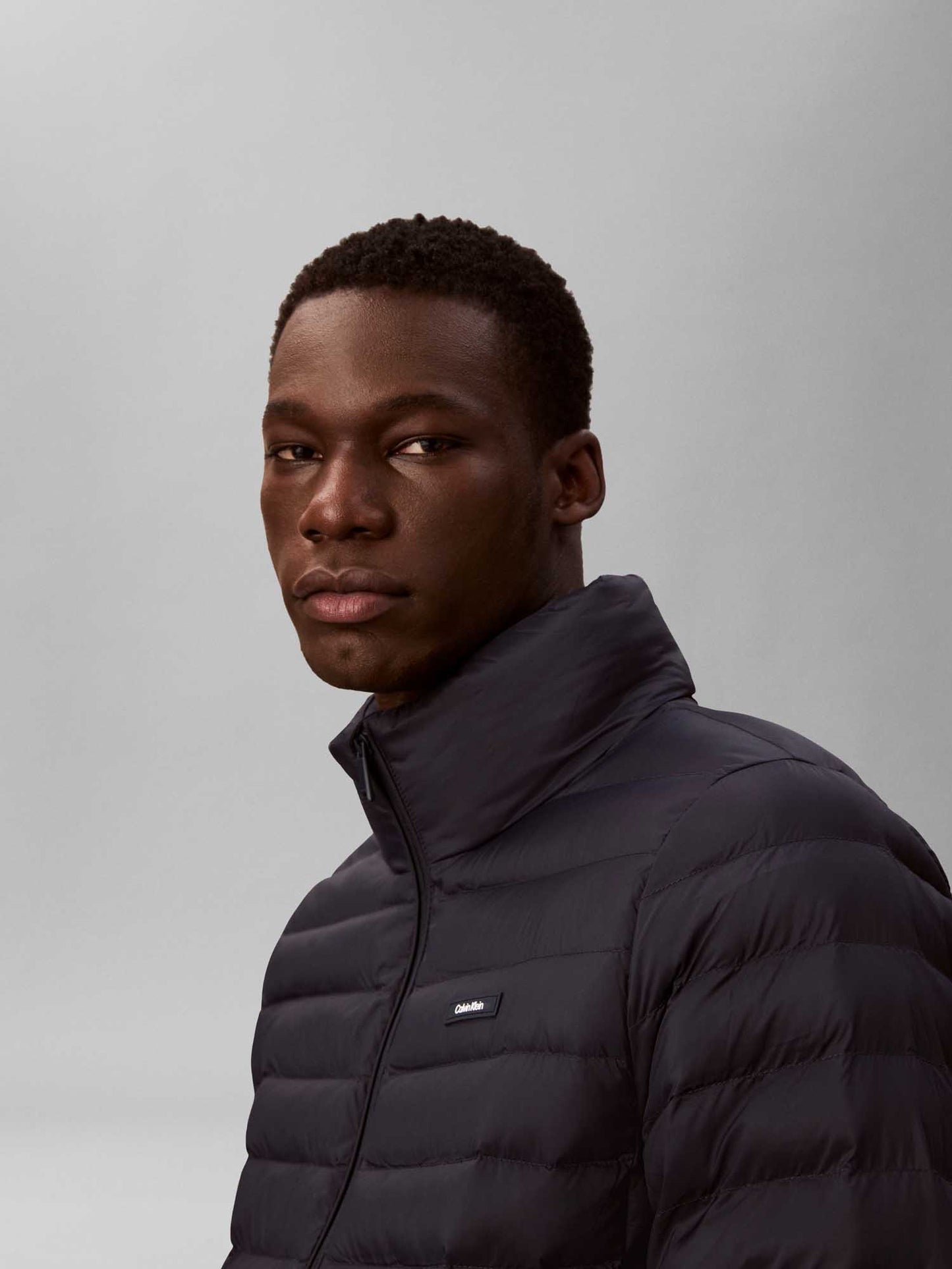 Calvin Klein giubbino imbottito leggero nero da uomo, stile casual