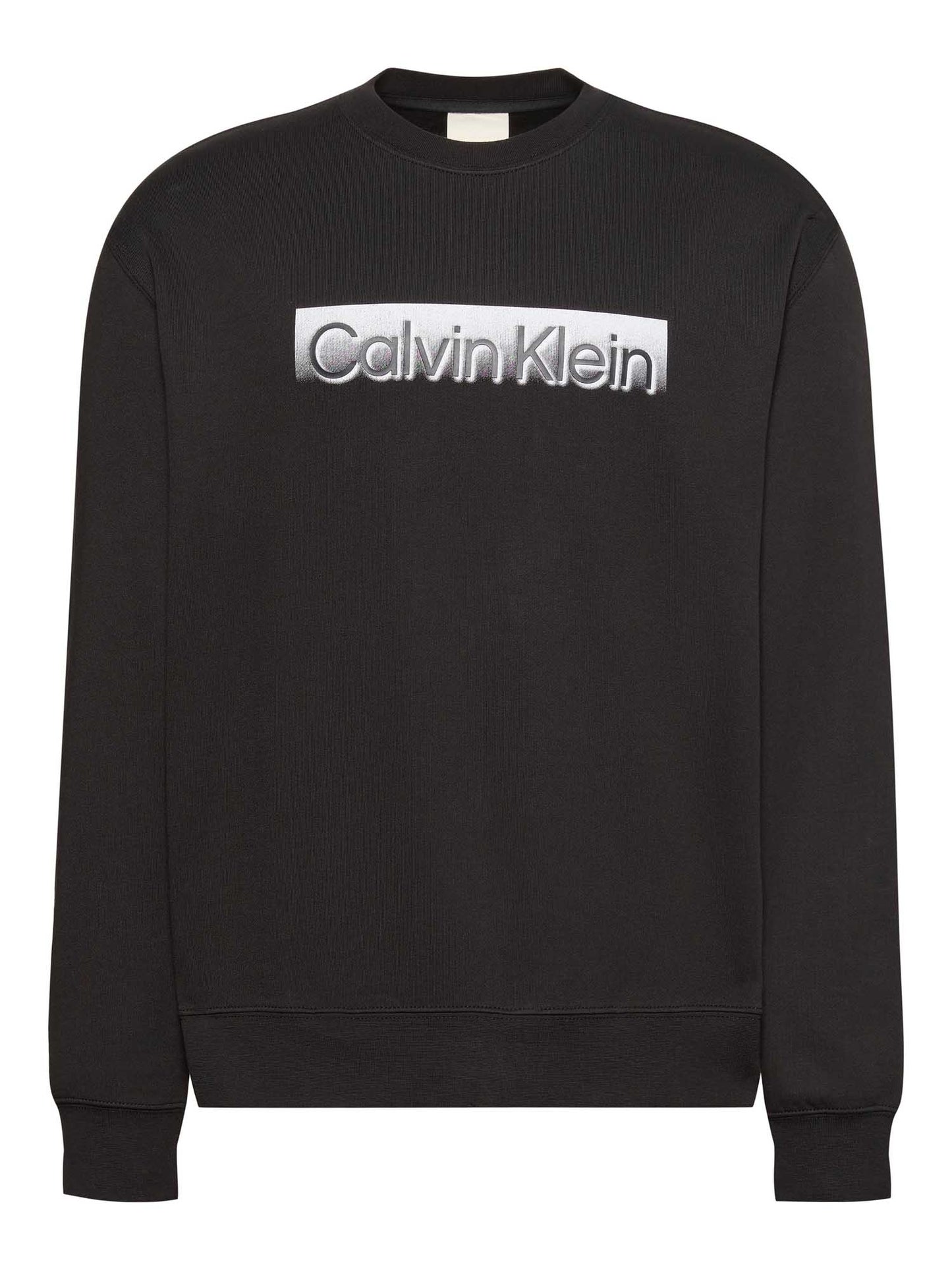 Felpa girocollo nera Calvin Klein Sportswear da uomo