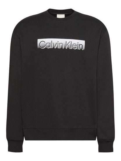 Felpa girocollo nera Calvin Klein Sportswear da uomo