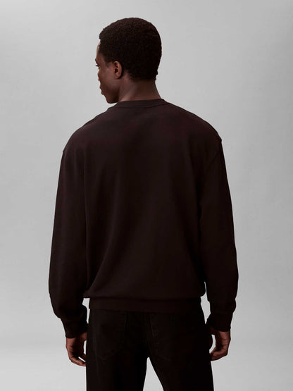 Felpa girocollo nera Calvin Klein Sportswear da uomo