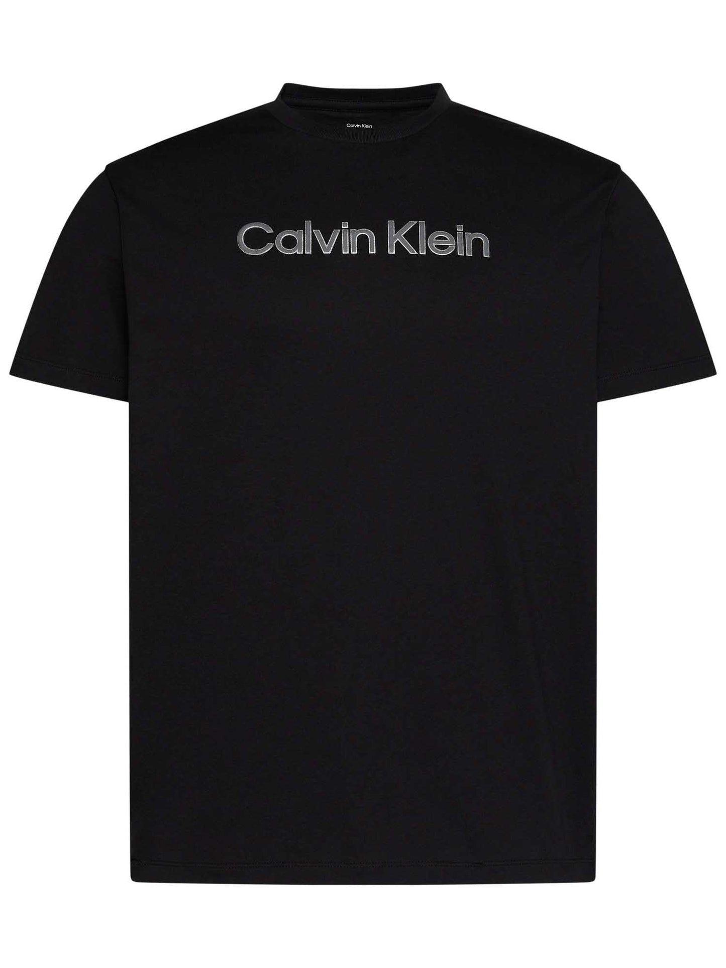 Calvin Klein Basic 30S, t-shirt nera da uomo casual