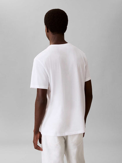 T-shirt basic Calvin Klein 30S Wholesale da uomo bianca