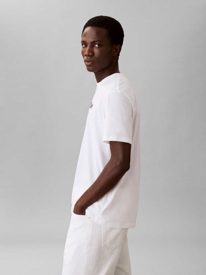 T-shirt basic Calvin Klein 30S Wholesale da uomo bianca