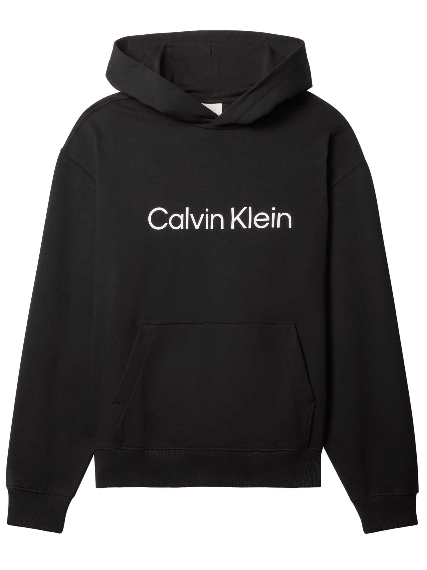 Felpa nera con cappuccio Calvin Klein da uomo
