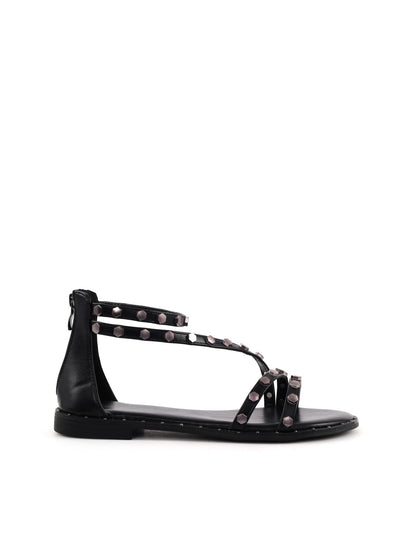 Sandalo elegante da donna Clyo' nero per la primavera-estate