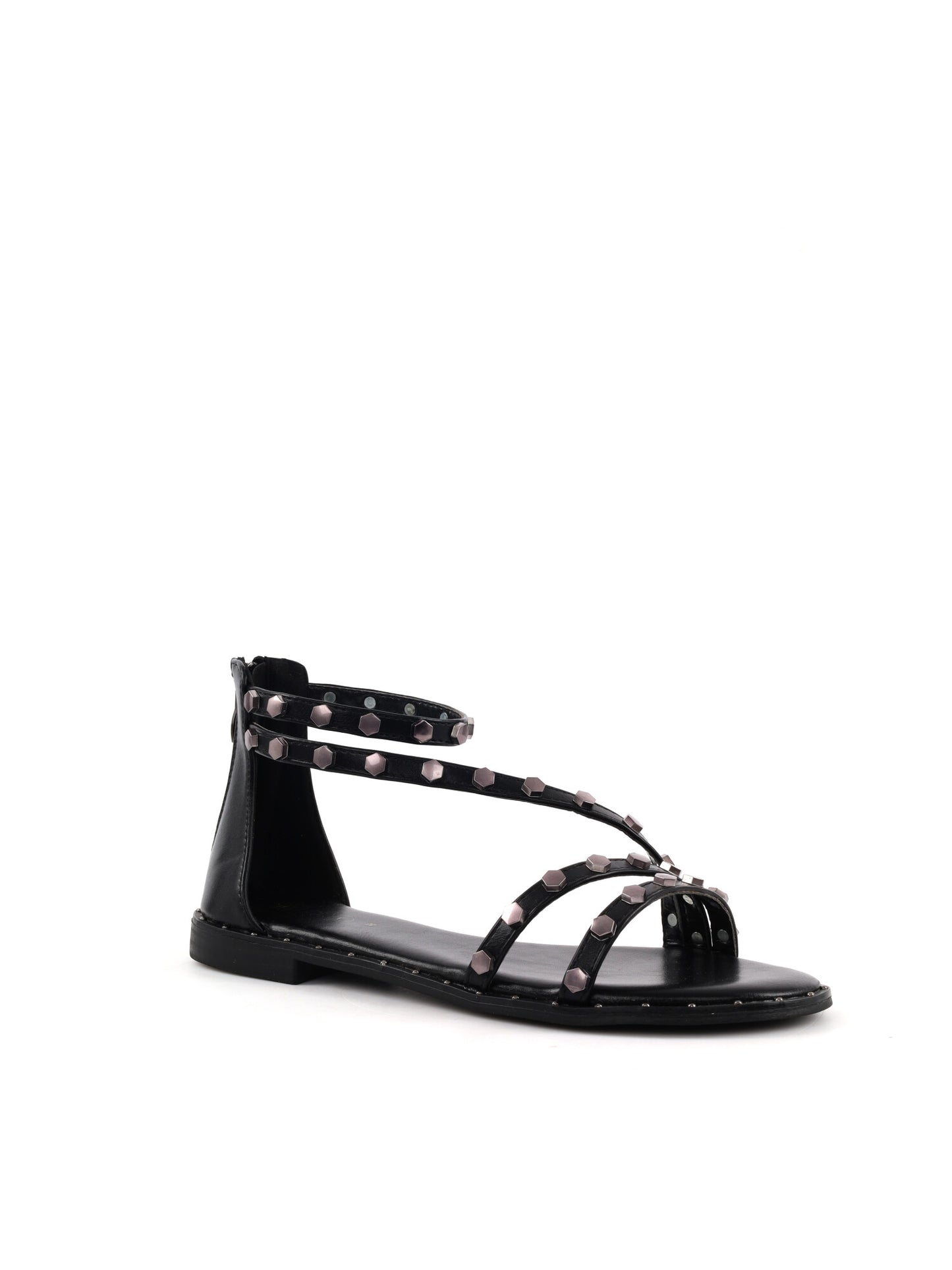 Sandalo elegante da donna Clyo' nero per la primavera-estate