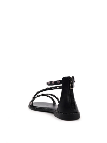 Sandalo elegante da donna Clyo' nero per la primavera-estate