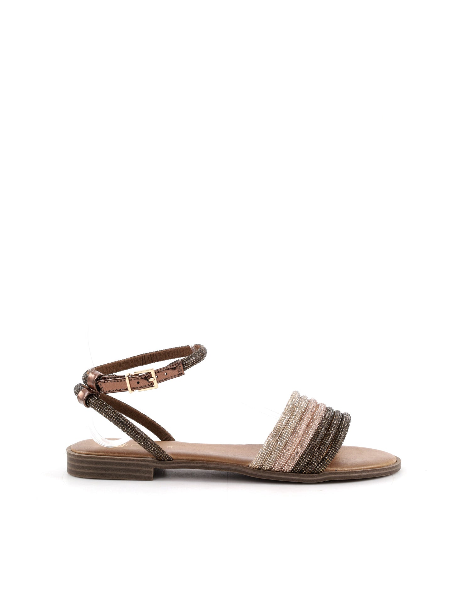Sandali donna Clyo' in elegante bronzo metallico