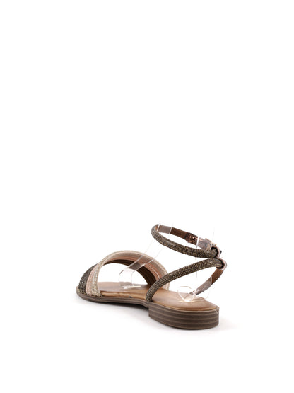 Sandali donna Clyo' in elegante bronzo metallico