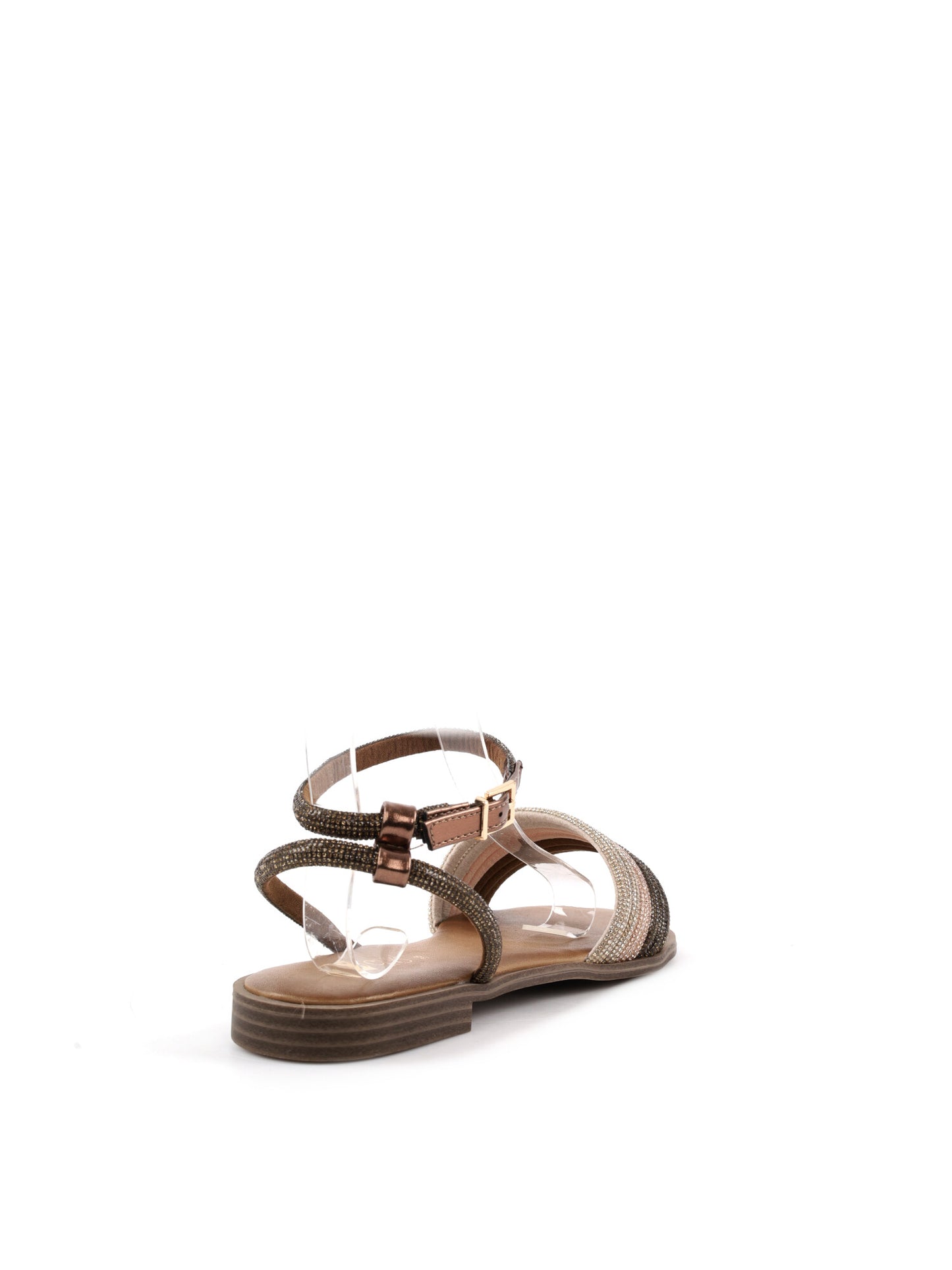 Sandali donna Clyo' in elegante bronzo metallico