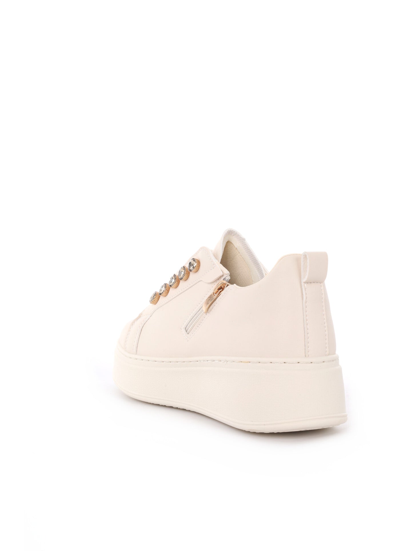 Sneakers Laura Biagiotti da donna in bianco con zeppa elegante
