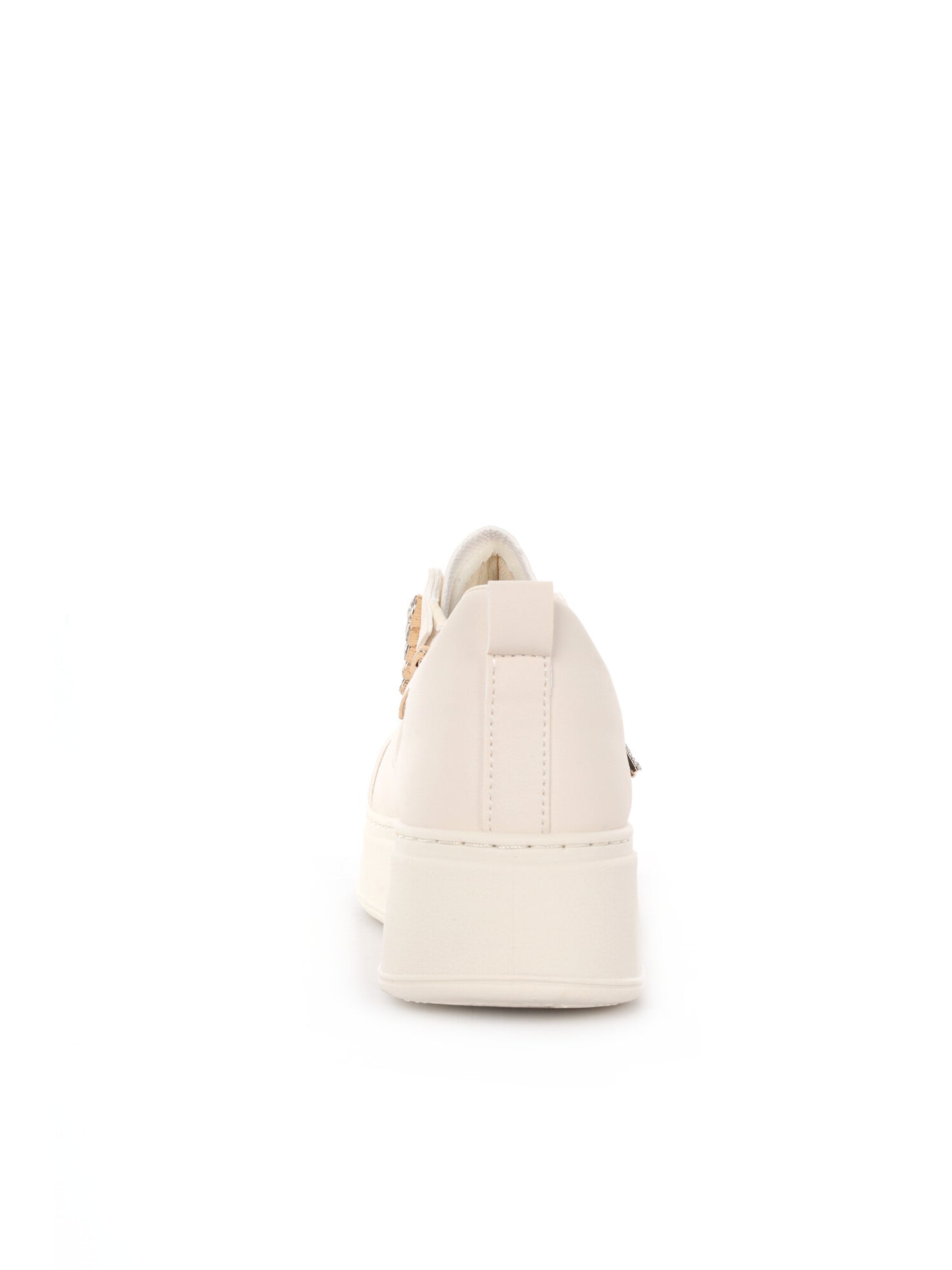 Sneakers Laura Biagiotti da donna in bianco con zeppa elegante
