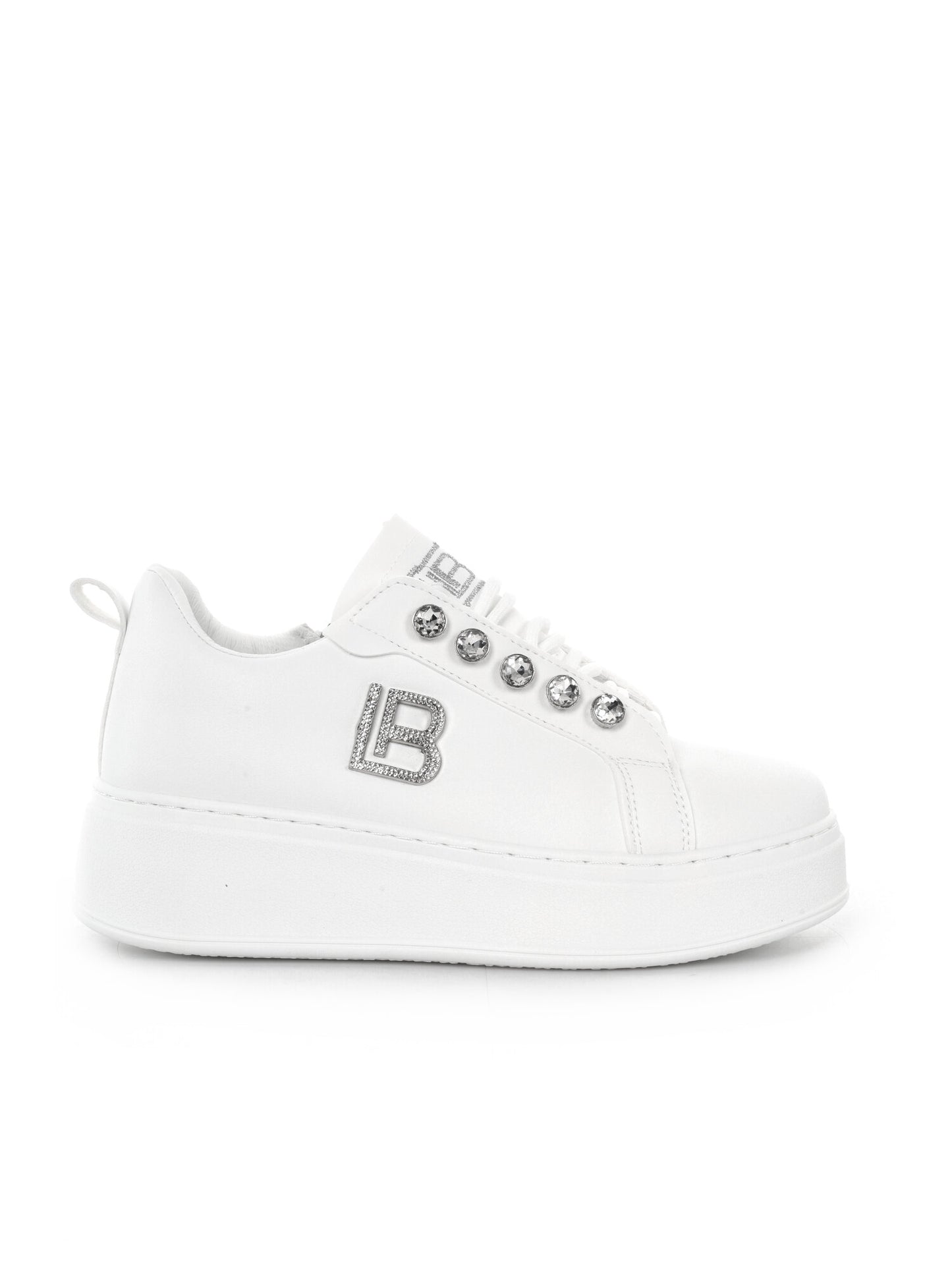 Sneakers donna Laura Biagiotti 9618 White bianche dal design versatile