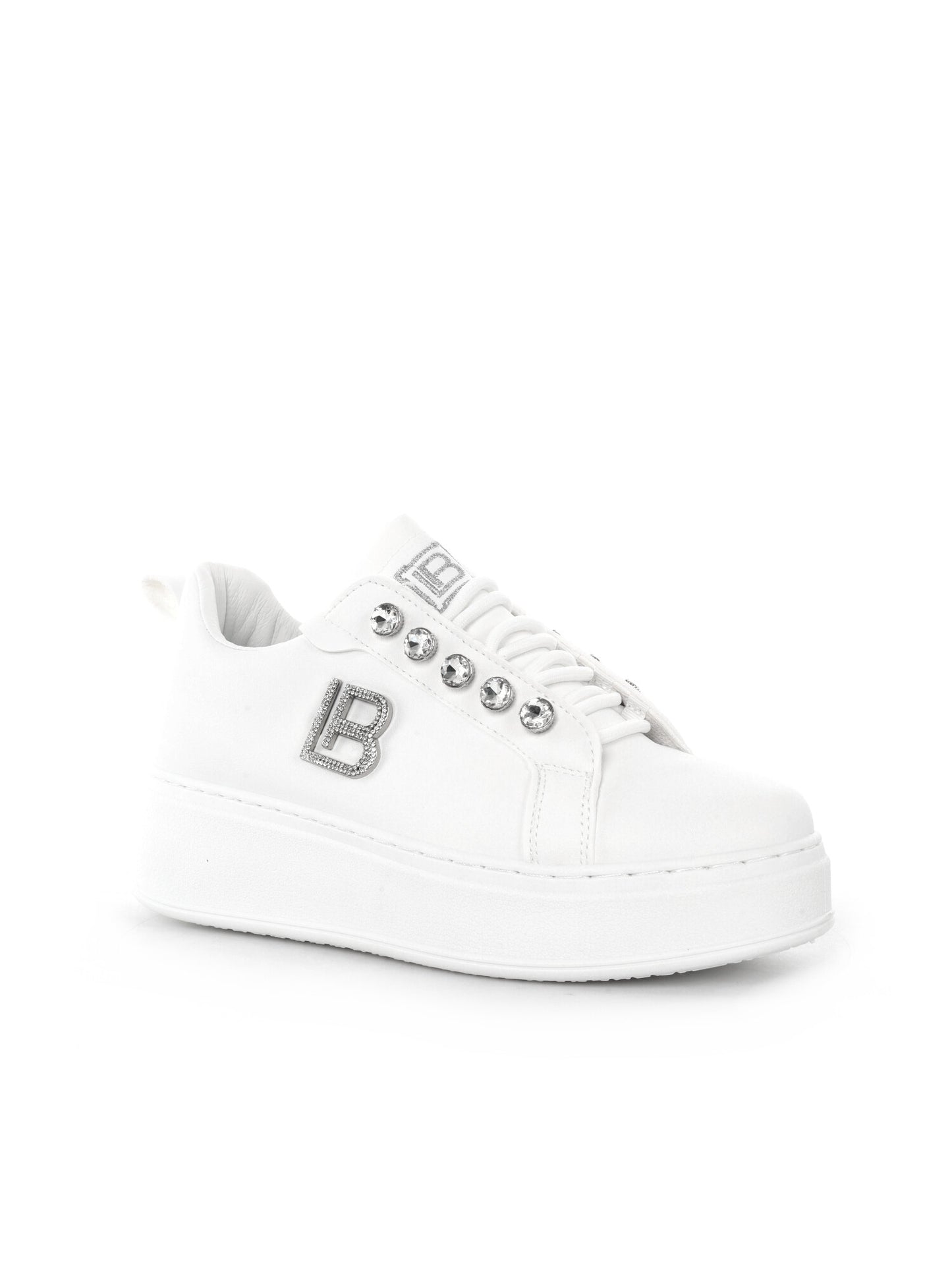 Sneakers donna Laura Biagiotti 9618 White bianche dal design versatile