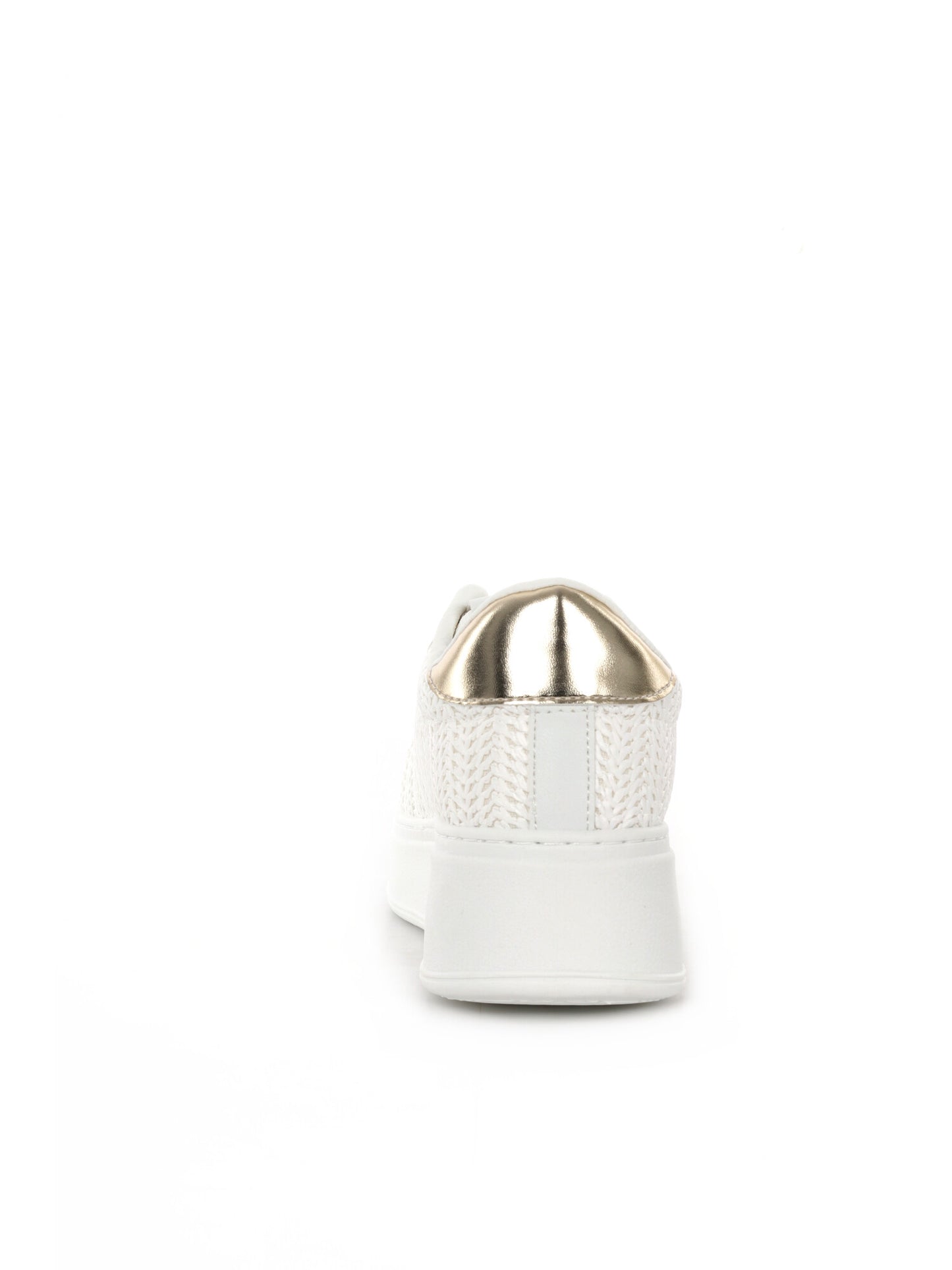 Sneakers Laura Biagiotti 9622 White con platform e dettagli oro donna