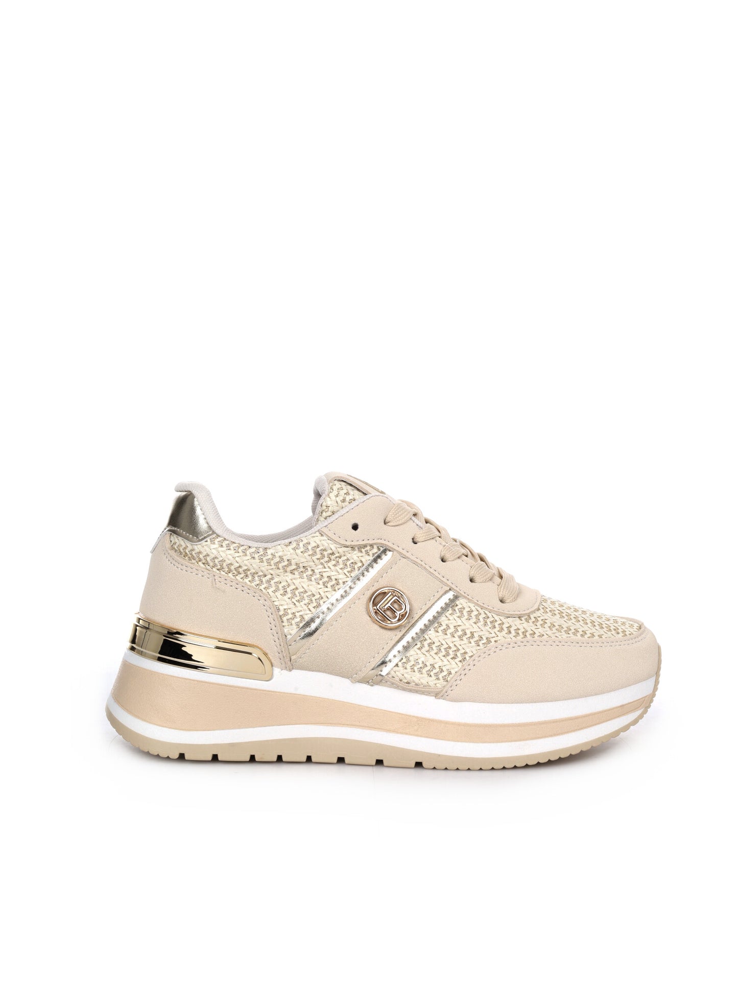Sneakers donna Laura Biagiotti 9636 Ivory bianche dal design minimal