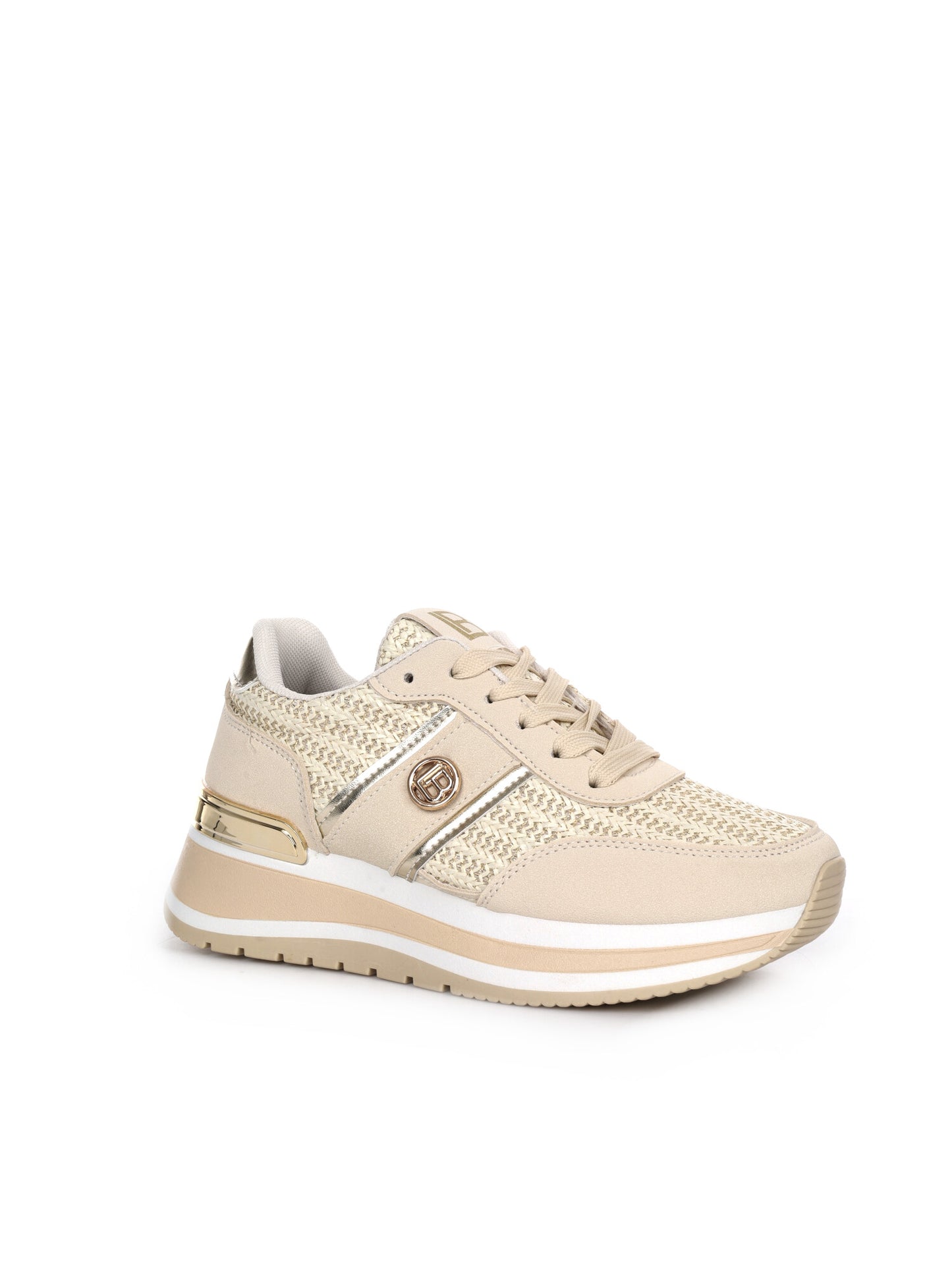 Sneakers donna Laura Biagiotti 9636 Ivory bianche dal design minimal