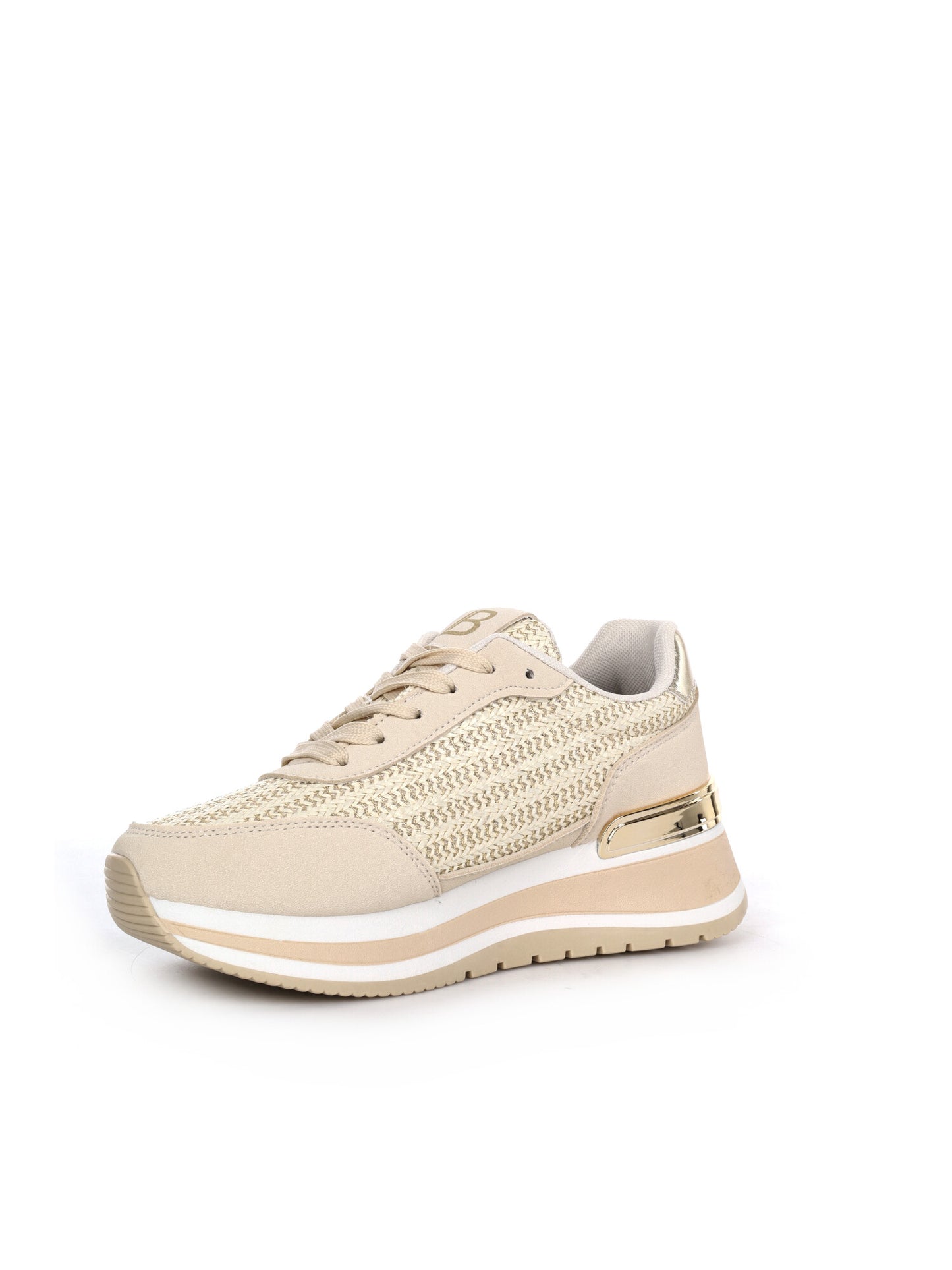 Sneakers donna Laura Biagiotti 9636 Ivory bianche dal design minimal