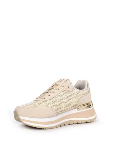 Sneakers donna Laura Biagiotti 9636 Ivory bianche dal design minimal