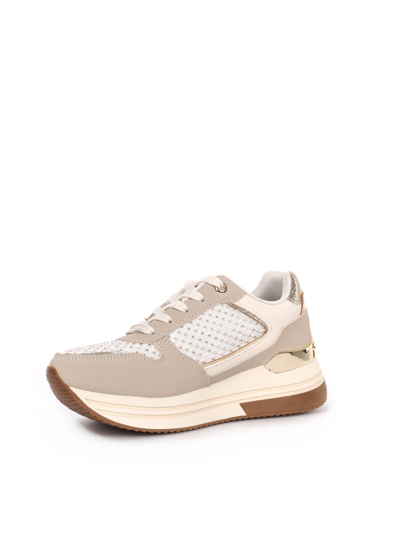 Sneakers beige donna Laura Biagiotti 9641 dal design raffinato