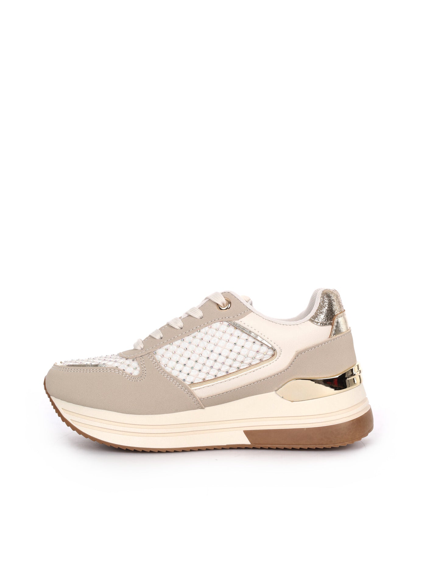 Sneakers beige donna Laura Biagiotti 9641 dal design raffinato