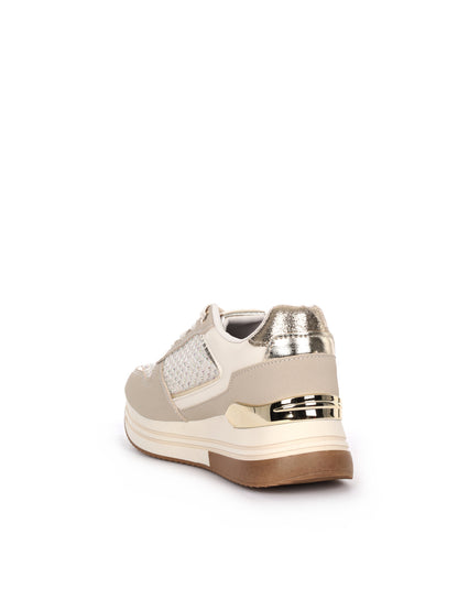 Sneakers beige donna Laura Biagiotti 9641 dal design raffinato