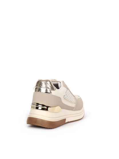 Sneakers beige donna Laura Biagiotti 9641 dal design raffinato