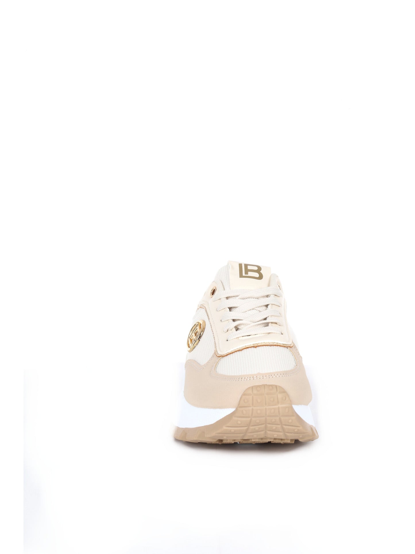 Sneakers beige donna Laura Biagiotti 9647 dal design versatile