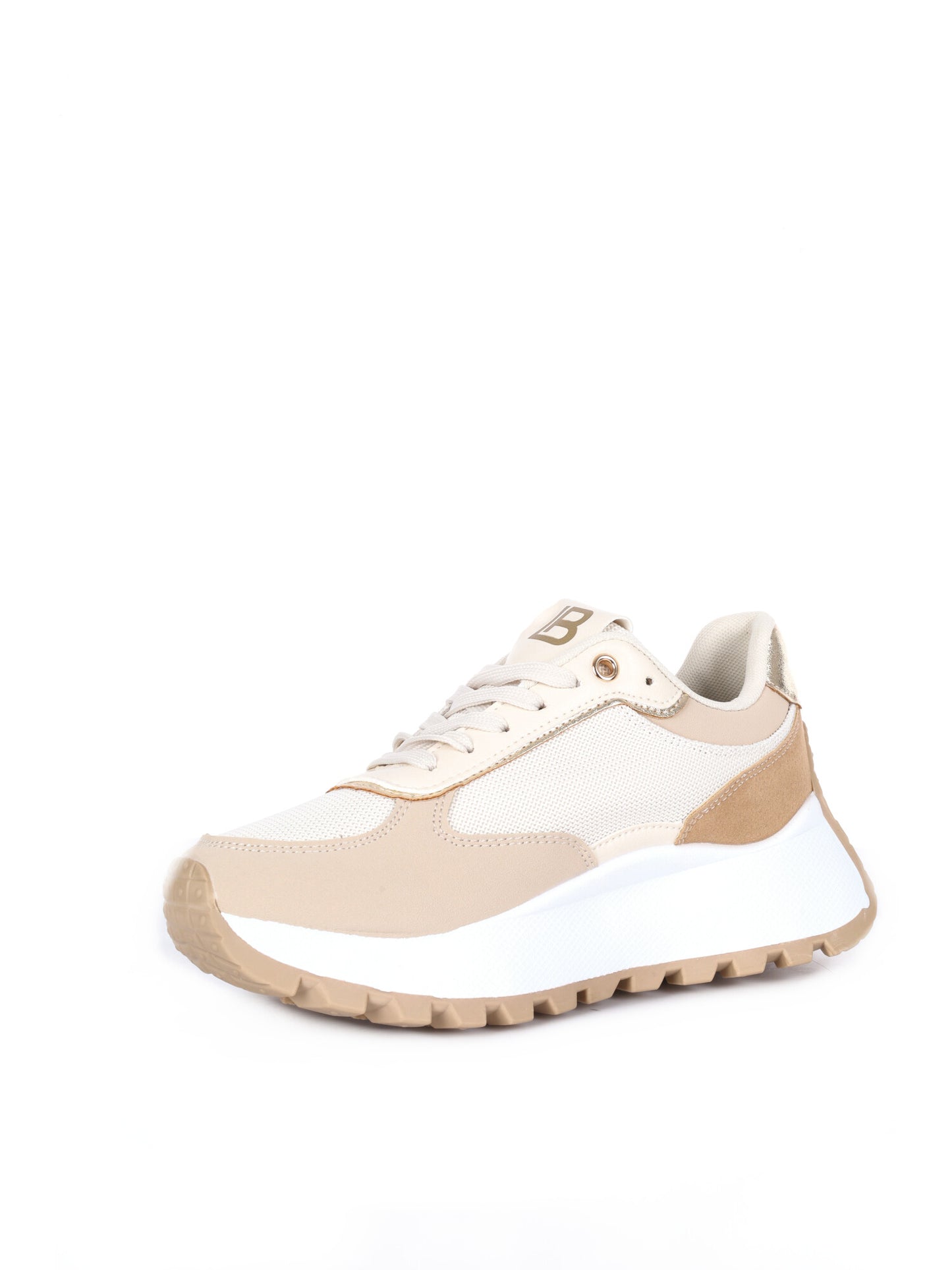 Sneakers beige donna Laura Biagiotti 9647 dal design versatile