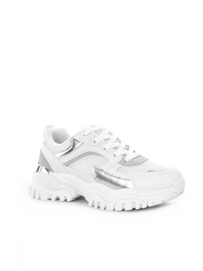 Sneakers bianche con zeppa Laura Biagiotti da donna