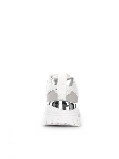 Sneakers bianche con zeppa Laura Biagiotti da donna