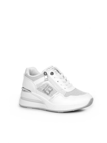 Sneakers bianche Laura Biagiotti dal design casual e raffinato da donna